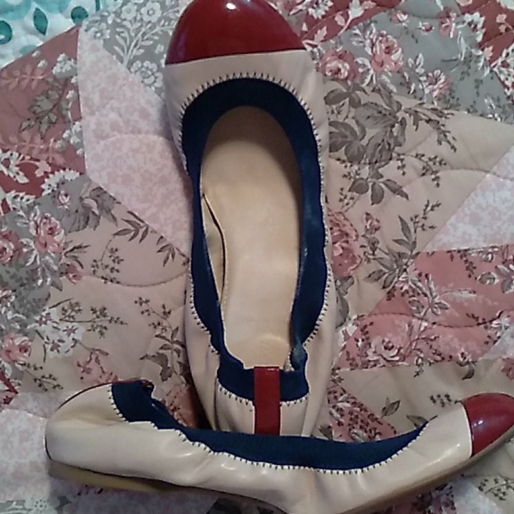 J. Crew Mila cap toe,  leather flats
